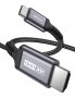 JSAUX USB C към HDMI кабел, 4K 60Hz, съвместим с Thunderbolt 3 - 2 метра​, снимка 1 - Кабели и адаптери - 38018975