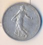 Франция стар сребърен франк 1916 година, снимка 2