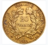 Златна монета 20 франка Серес, снимка 2