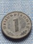 Монета 1 райхсфенинг 1942г. Германия Трети Райх с СХВАСТИКА за КОЛЕКЦИЯ 29581, снимка 3