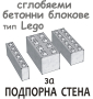 Голям бетонен БЛОК за Подпорна стена "LEGO" плътни , снимка 1