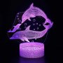 Холограмна LED лампа CREATIVE 3D Делфини