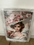Гоблен с мъниста в рамка, 27 х 37 см, жена с цветя, снимка 2