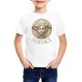 Versace/Версаче мъжки, дамски, детски, бяло, черно щампа, памучна тениска, снимка 1