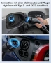 Мобилна зарядна станция EV Wallbox 11kW тип2 3-фазна 7м кабел CEE16A към тип2 + адаптер за монофазно, снимка 11