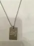 D&G Dolce & Gabbana Rhinestone Dog Tag колие унисекс, снимка 3