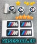 Качествен нов комплект 4 бр. стикери за BMW M Performance + 4 бр. капачки за вентили на гуми за кола, снимка 4