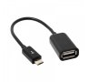 OTG кабел за захранване USB-А(ж)/MICRO USB(м) 0,1m, снимка 1 - Друга електроника - 42710344