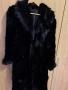 Черно палто от лисица М , Л ., снимка 1