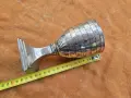 Посребрена висока чаша, снимка 3