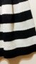 Елегантна пола на черни и бели ивици , снимка 4