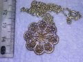 СТАРИНЕН ФИЛИГРАНЕН СРЕБЪРЕН РЕТРО МЕДАЛЬОН РЪЧНА РАБОТА със СРЕБЪРНА СРЕБРО 925 ФИНА ВЕРИЖКА 40015, снимка 4