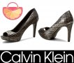 ПРОМО 🍊 CALVIN KLEIN 🍊 Дамски сандали от ест. кожа BLACK LABEL 37-38-39 номер нови с кутия