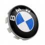 4 бр. капачки за джанти BMW 68 мм лого емблема БМВ прахова защита цветни за украса лого синьо бяло т, снимка 1