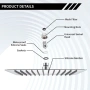 Душ глава тип „Rain“ квадратна 30x30 см - фиксирана душ глава от неръждаема стомана 304, хром, снимка 7
