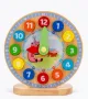 Дървен сортер,часовник,образователна игра, снимка 4