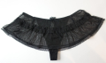 C&A Lingerie M/L еротична черна тюлена мини поличка с вградена прашка, снимка 1 - Бельо - 44752084