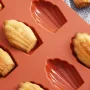 5624 Силиконова форма за мадлени френски сладки, снимка 2