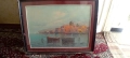 Стара картина,масло на платно,голяма,красива, снимка 1