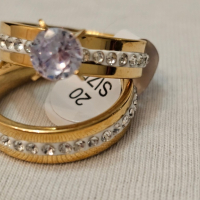 Два комплекта пръстени със по 2 броя във всеки комплект, снимка 6 - Пръстени - 44518649