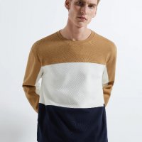 Мъжки памучен пуловер ZARA, размер L, суитчър, снимка 1 - Суичъри - 31737026