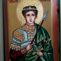 Икона- "Св. Димитър", снимка 1 - Икони - 29981445