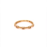 Златен дамски пръстен 1,22гр. размер:56 14кр. проба:585 модел:20056-2, снимка 1 - Пръстени - 42528674