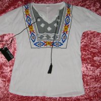 Дамска блуза с щампа, снимка 1 - Тениски - 29097911