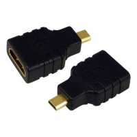 Преходник съединител от HDMI Micro M към HDMI F Logilink AH0010 Мини HDMI Адаптер, снимка 1 - Кабели и адаптери - 31332702