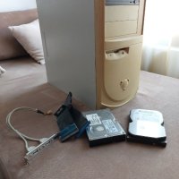 Retro kit - кутия + PATA кабел + 2 PATA HDD + Floppy + DVD + USB Extender, снимка 1 - Други - 42429131