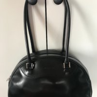 Дамска френска чанта Lancaster Paris полумесец черна естествена кожа, снимка 7 - Чанти - 30854877