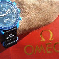 Кварцов часовник OMEGA и SWATCH /Speedmaster/Лунен часовник Мисия до Нептун/180лв., снимка 5 - Мъжки - 39128829