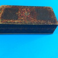 дървена кутия с дърворезба с размери 18.5/9 дълбока 4см, снимка 5 - Други ценни предмети - 30472498