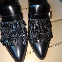 Елегантни обувки  Ermanno Scervino кожа с камъни Swarovski, снимка 2 - Дамски елегантни обувки - 29285897