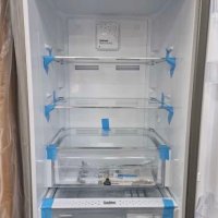 Хладилник с фризер No frost A+++ Нов инокс с диспенсър 60 месеца гаранция, снимка 5 - Хладилници - 39692287