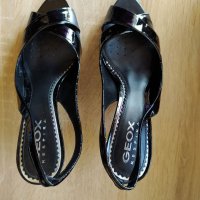 Официални обувки Геокс, Geox, естествен лак, на ток, елегантни обувки, снимка 1 - Дамски елегантни обувки - 33784413