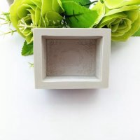 3D Ретро кутия силиконов молд калъп форма фондан торта украса сапун гипс шоколад, снимка 3 - Форми - 21743355