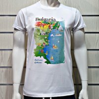 Нова мъжка тениска с трансферен печат Черно море - България, снимка 1 - Тениски - 29889429