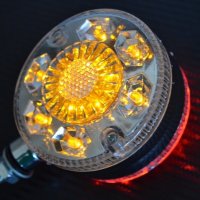 1 бр. червено-жълти LED ЛЕД габарити за огледало Обеци на камион 24V, снимка 2 - Аксесоари и консумативи - 31257584