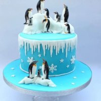Прави пингвини пингвин силиконов молд форма фондан шоколад гипс, снимка 3 - Форми - 30754278