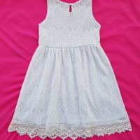Детска бяла рокля H&M 6-8 години, снимка 4 - Детски рокли и поли - 37498347