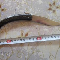 Уникална голяма сойка кама нож костур рог гравюри набивки 2, снимка 7 - Колекции - 31655849