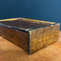 Махагонова дървена кутия 1900г., снимка 5 - Антикварни и старинни предмети - 44367678