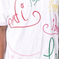 FENDI x Noel Fielding Embroidered Logo Мъжка Тениска size XL и XXL, снимка 5 - Тениски - 37829495