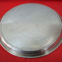 Стар посребрен Поднос Lambidis Original Silverware /31 см./, снимка 5 - Антикварни и старинни предмети - 44383481