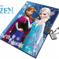 Детски дневник Frozen с ключе, снимка 1 - Рисуване и оцветяване - 31515554