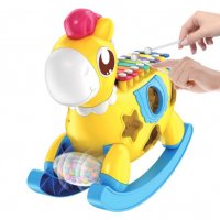 Бебешка играчка 2 в 1 Пони ксилофон , снимка 3 - Образователни игри - 29979989