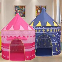 Детска палатка замък/розова и синя, снимка 4 - Други - 34256504