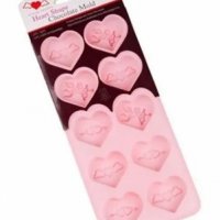 10 сърца сърце с Ангел Купидон силиконов молд форма за шоколадов бонбони гипс и др, снимка 2 - Форми - 38195763