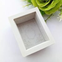 3D Ретро кутия силиконов молд калъп форма фондан торта украса сапун гипс шоколад, снимка 6 - Форми - 21743355
